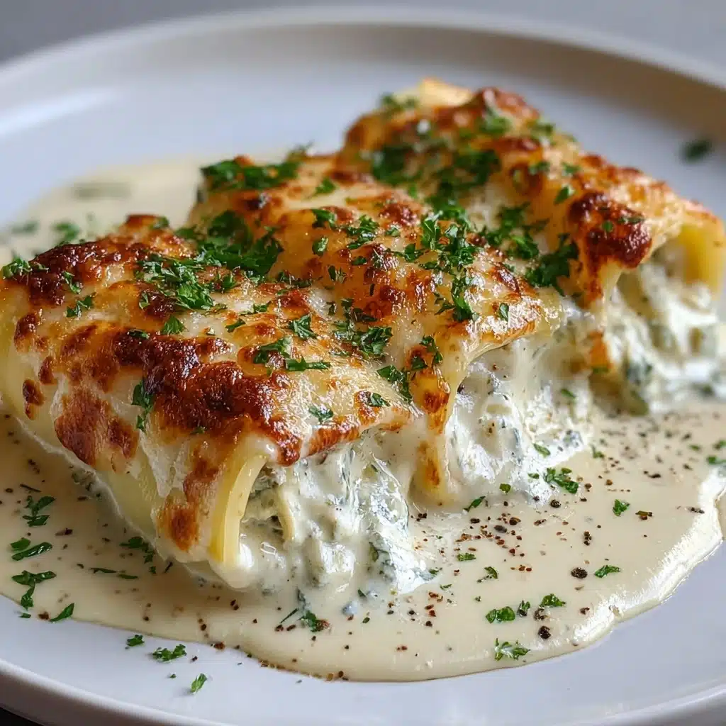 Chicken Alfredo Lasagna Rolls Recipe - Recipe Image