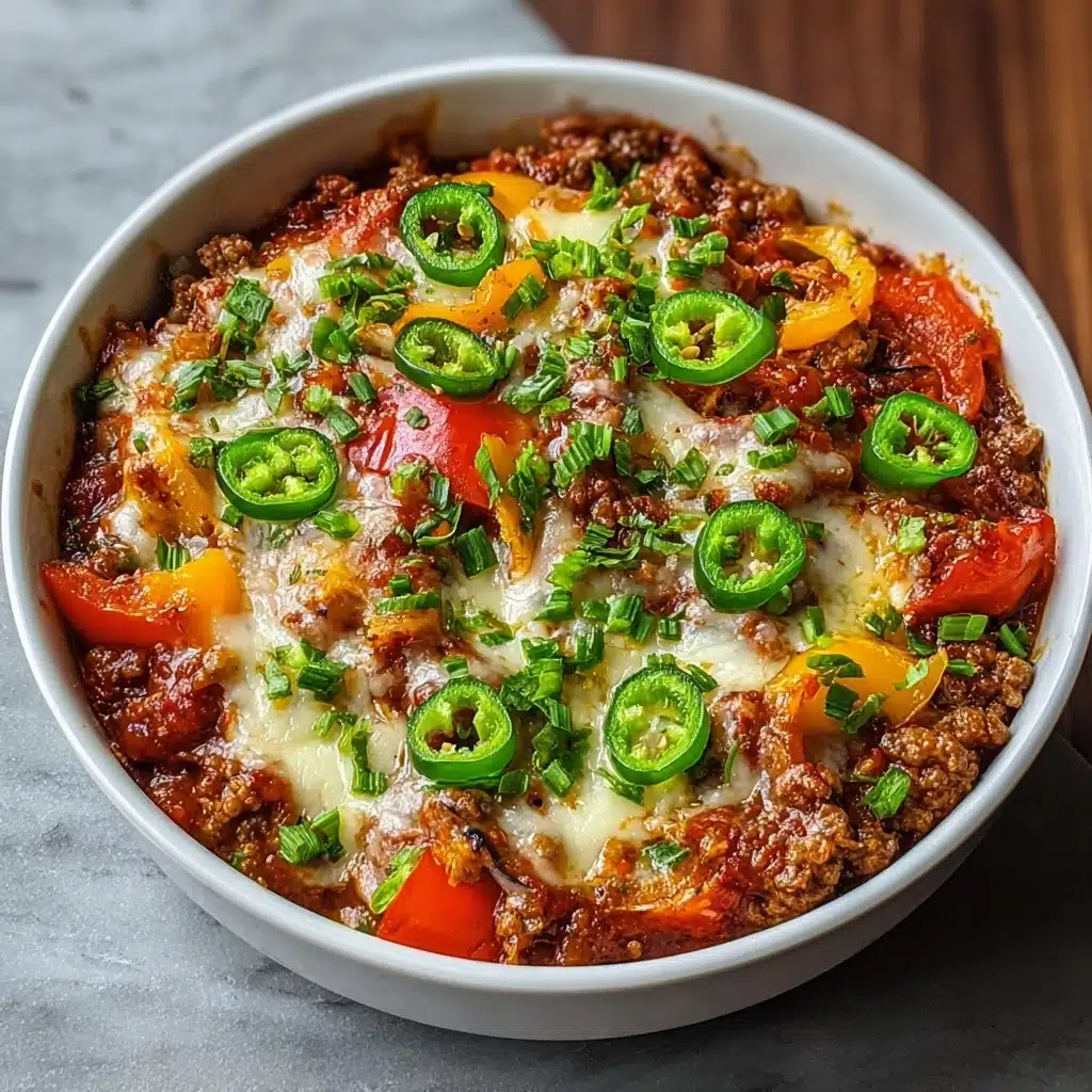 Low Carb Crustless Pizza Bowl Recipe - Recipe Image