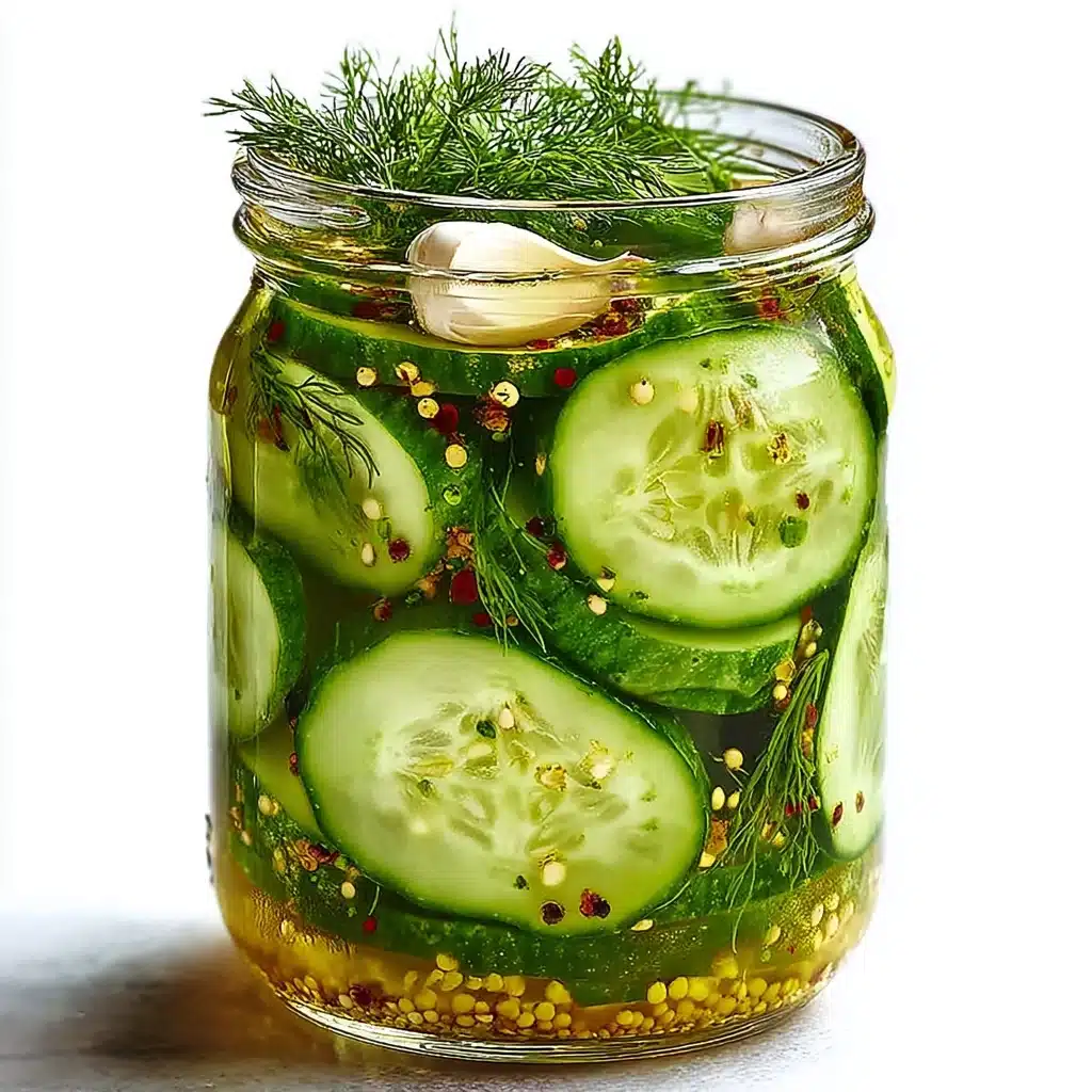 Quick Refrigerator Pickles Tangy and Flavorful Delight Recipe - Recipe Image