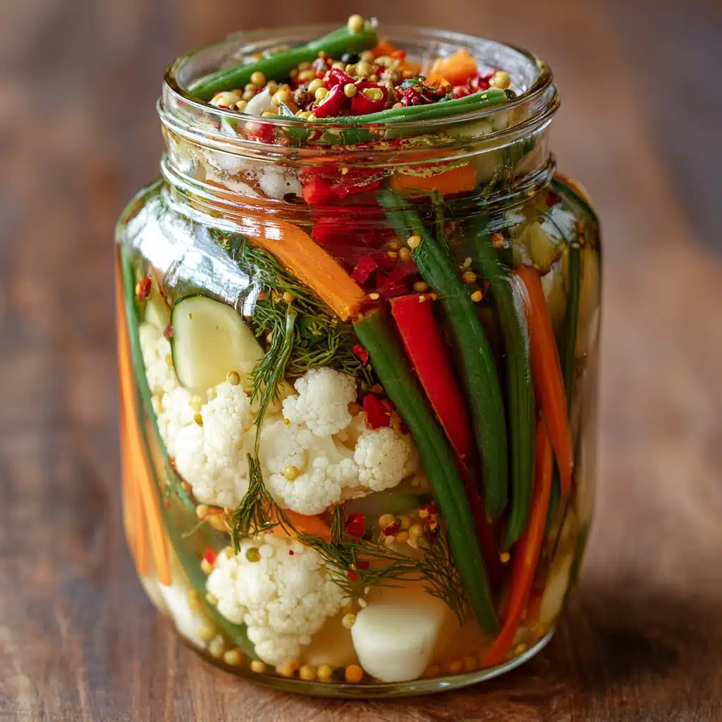 homemade Refrigerator Pickled Vegetables Recipe - Recipe Image