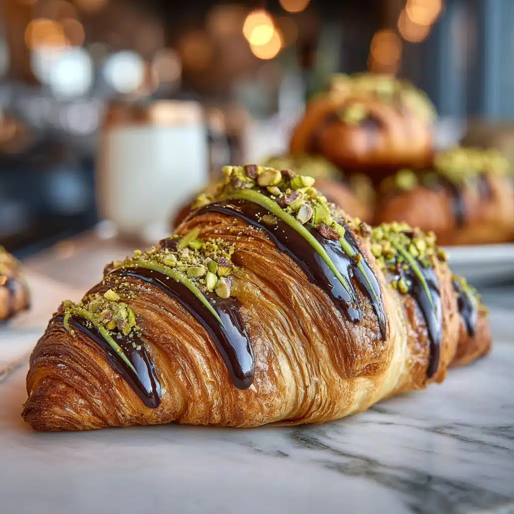 Pistachio Chocolate Croissants Recipe - Recipe Image