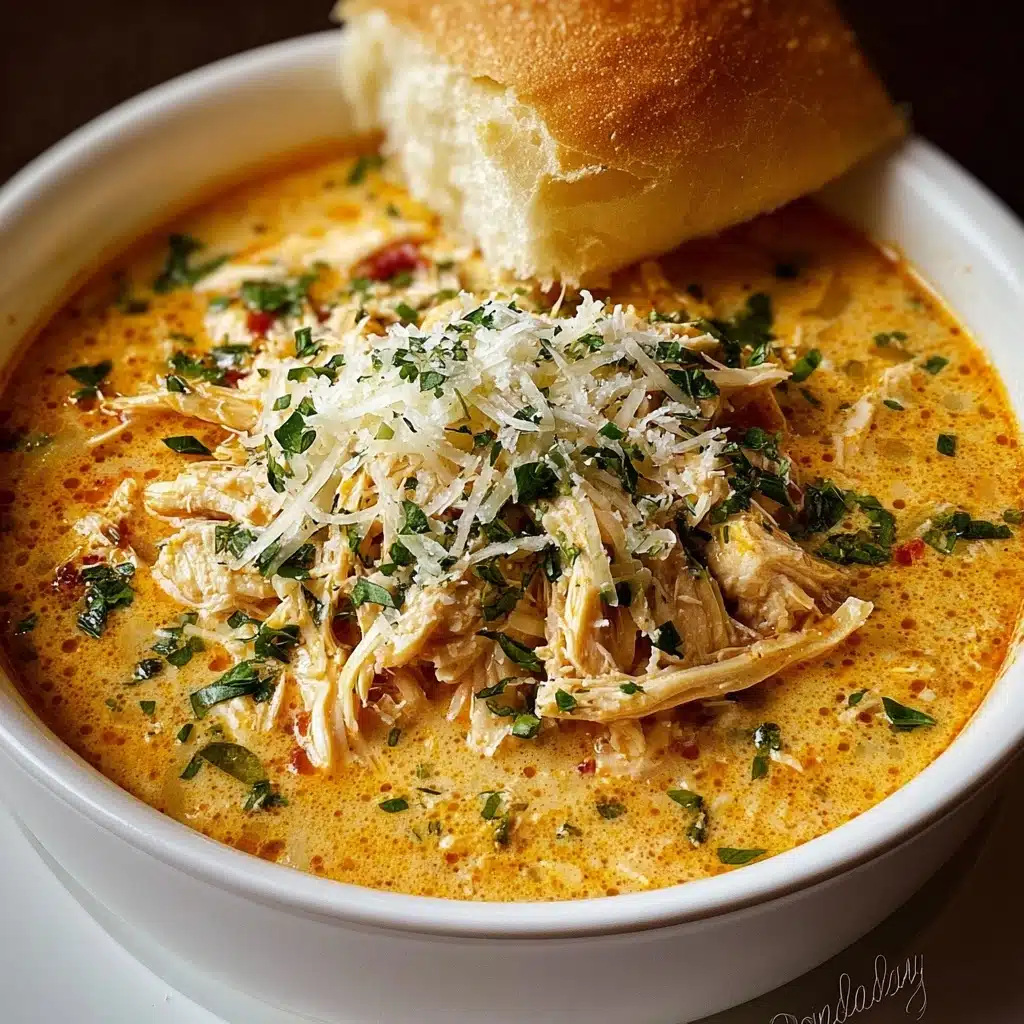 Crock Pot Creamy Chicken Parmesan Soup Recipe - Recipe Image