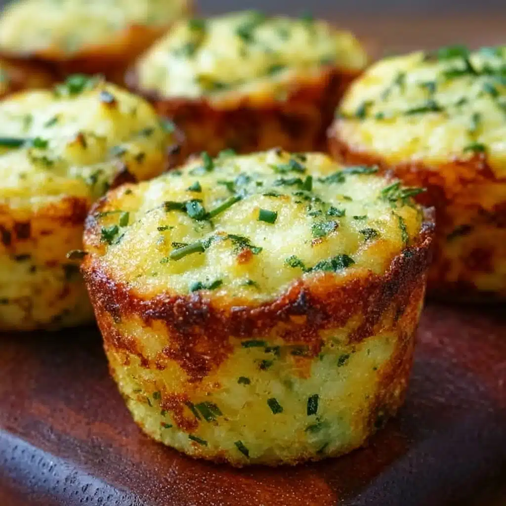 Crispy Parmesan Zucchini Muffins Recipe - Recipe Image