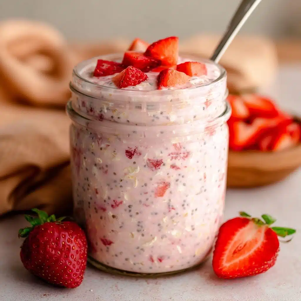 Strawberry Overnight Oats Recipe - Recipe Image