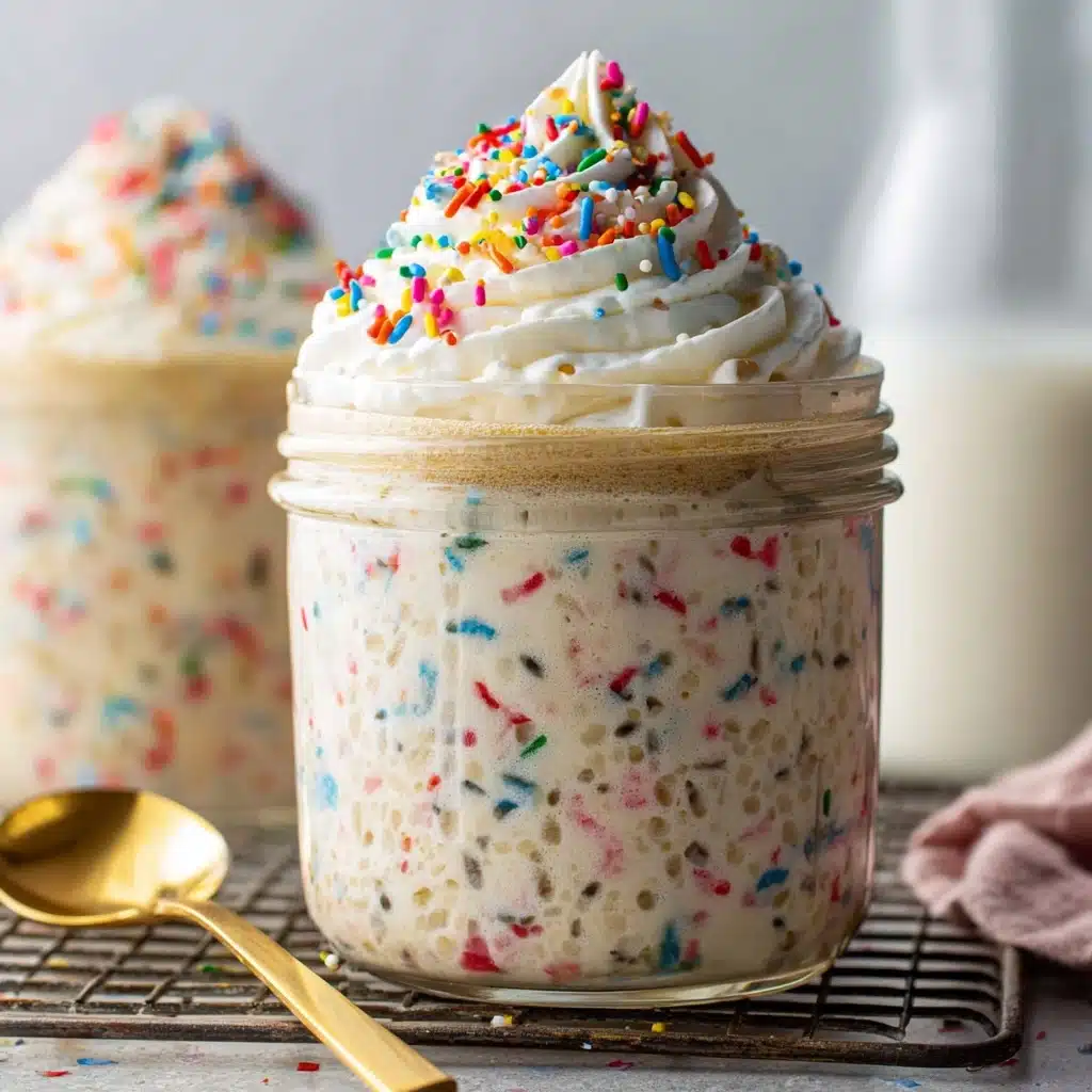 Birthday Cake Overnight Oats Recipe - Recipe Image
