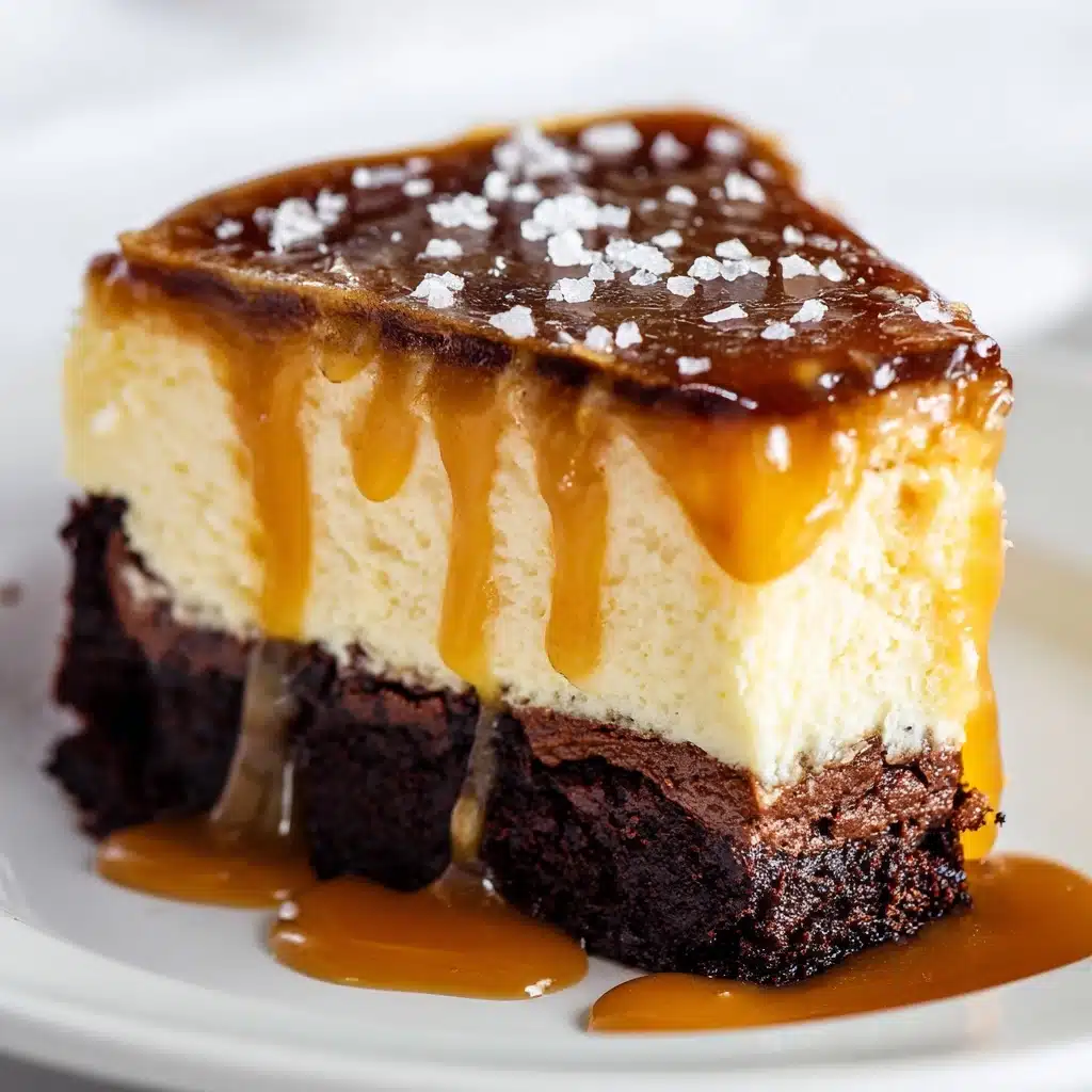 Caramel Brownie Cheesecake Recipe - Recipe Image