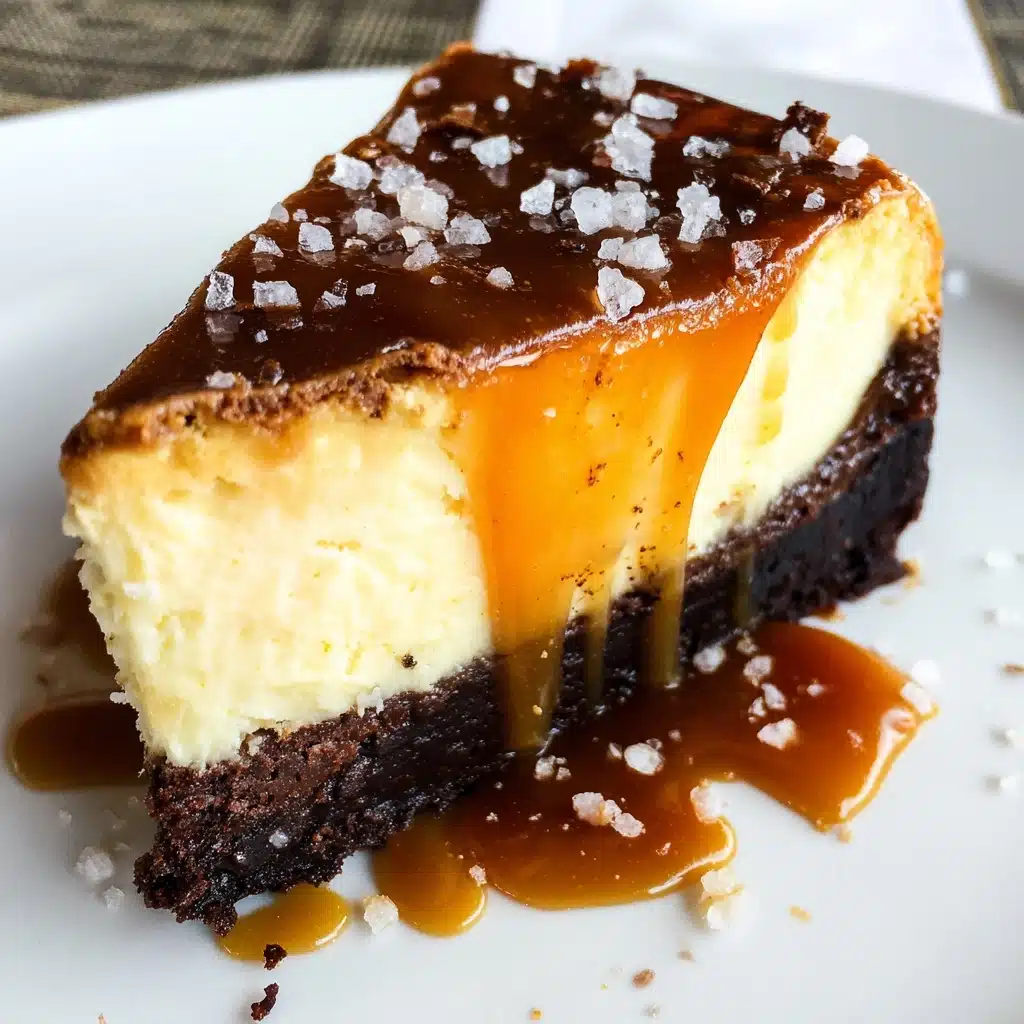 Caramel Brownie Cheesecake Recipe - Recipe Image