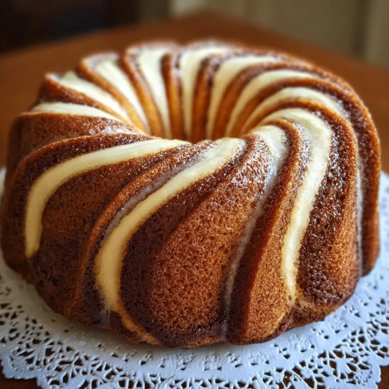 Cinnamon Swirl Bundt Cake Recipe