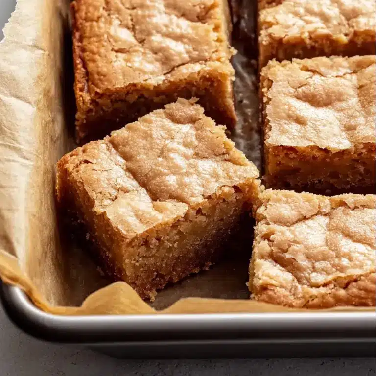 Homemade Blondie Brownies Recipe