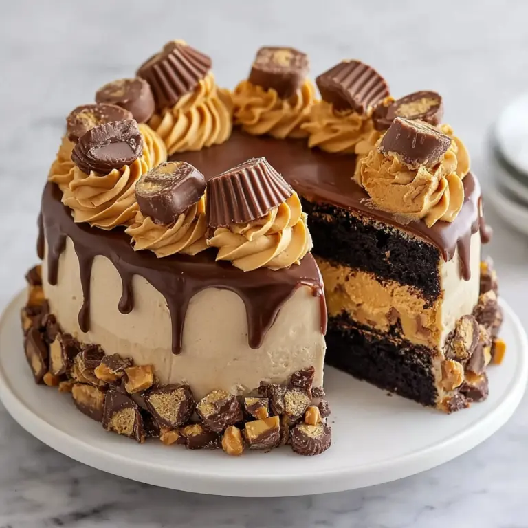 Peanut Butter Cup Explosion Cake Recipe