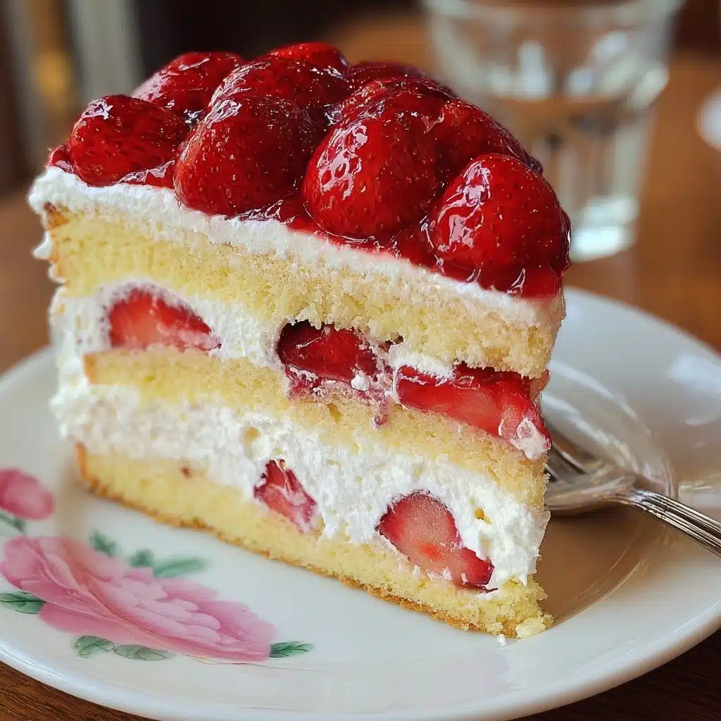 Strawberries and Cream Cake Recipe - Recipe Image