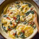 Creamy Tuscan Ravioli Soup Recipe