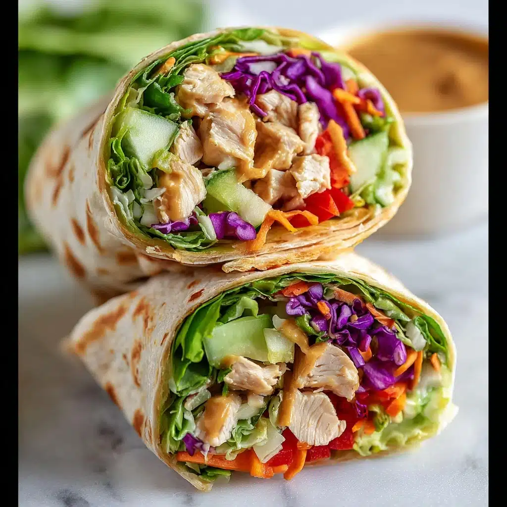 Thai Peanut Chicken Wraps Recipe - Recipe Image