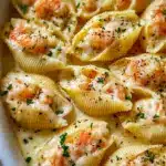 Creamy Seafood Stuffed Shells Recipe