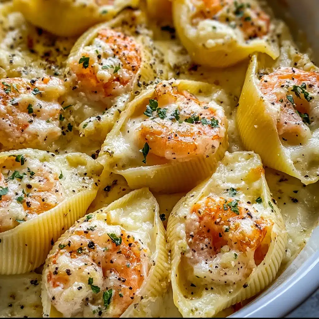 Creamy Seafood Stuffed Shells Recipe - Recipe Image