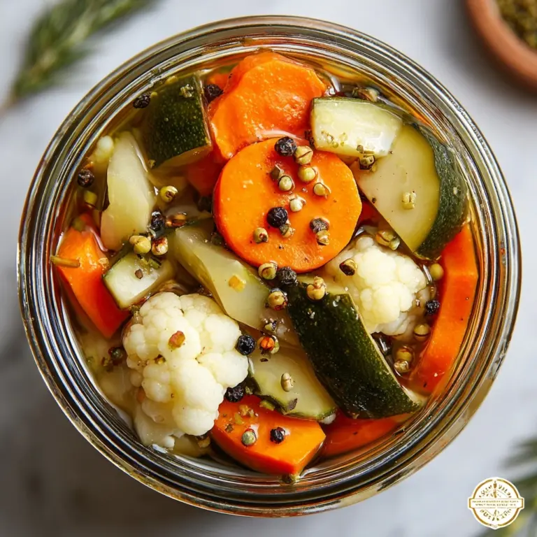 homemade Refrigerator Pickled Vegetables Recipe