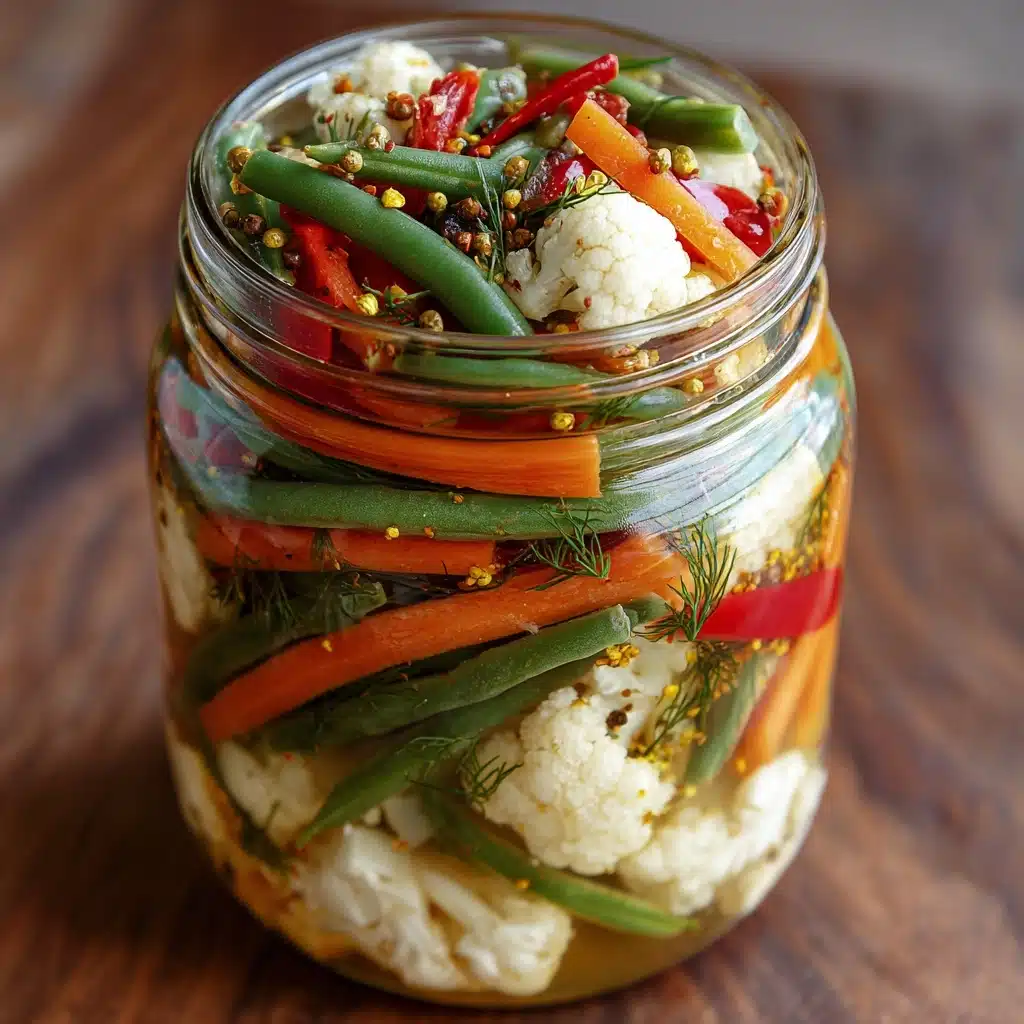 homemade Refrigerator Pickled Vegetables Recipe - Recipe Image