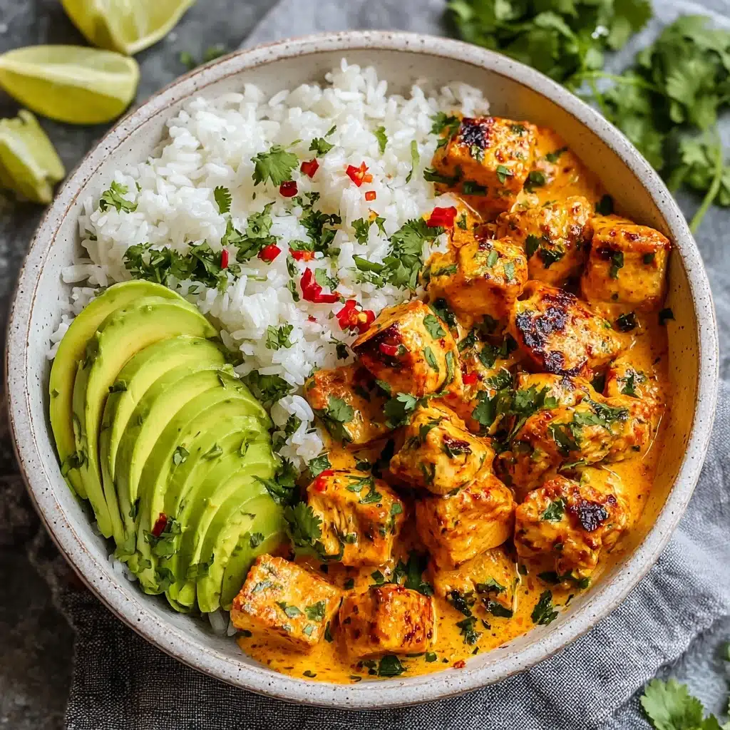 How to Make a Coconut Chicken Rice Bowl in 20 Minutes Recipe - Recipe Image