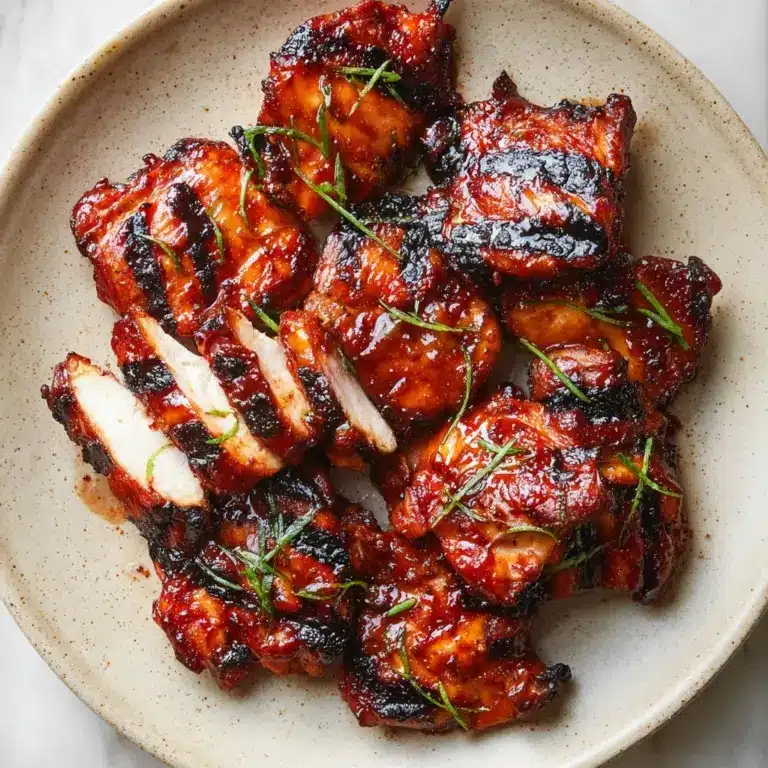 Caramelized BBQ Chicken Thighs in the Oven Recipe