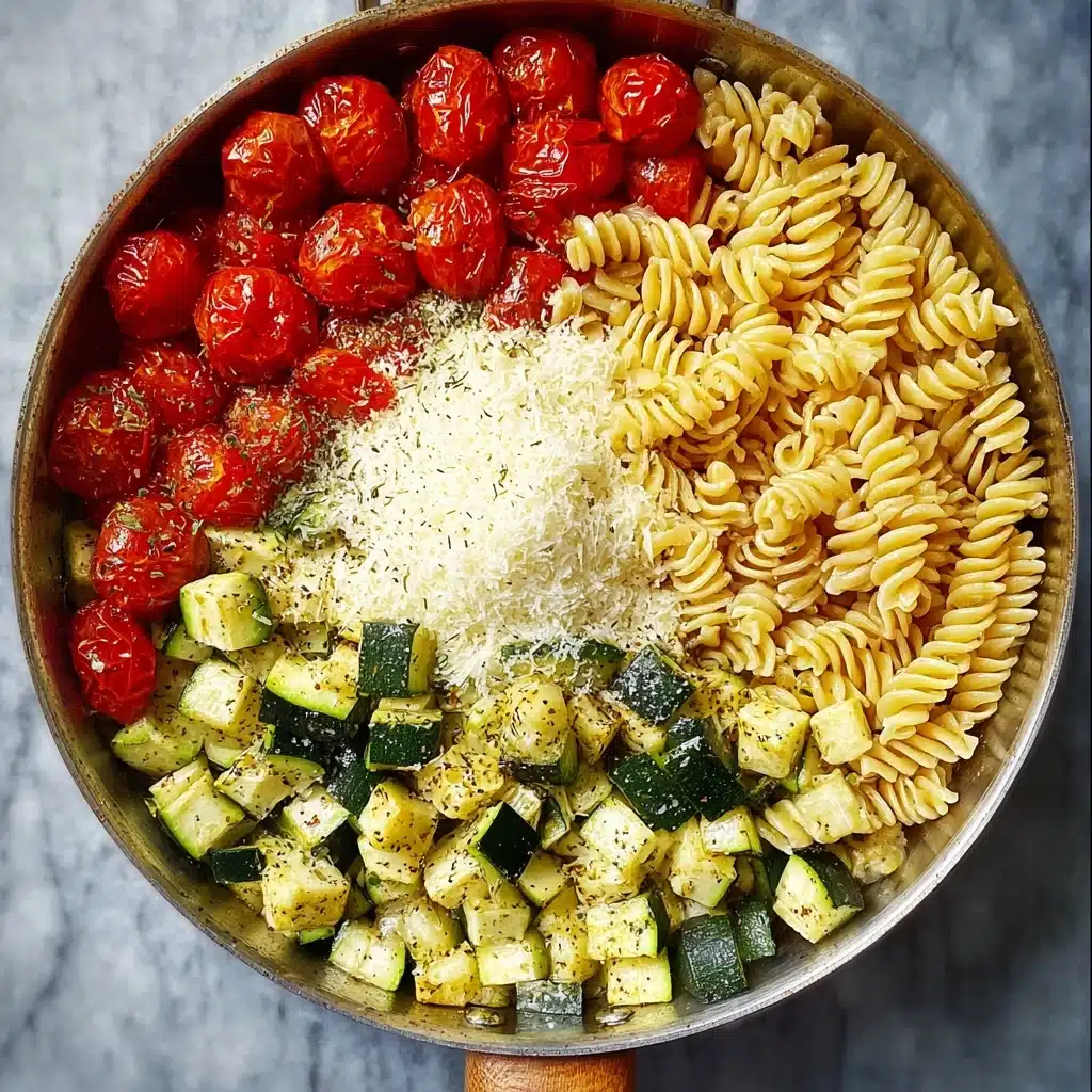 Best Weeknight Tomato Zucchini Pasta Recipe - Recipe Image