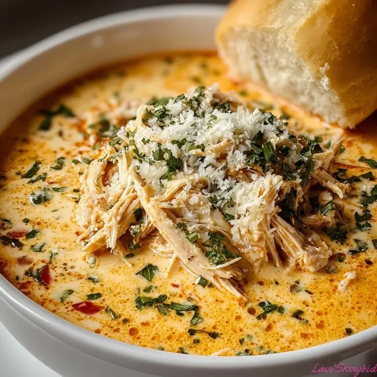 Crock Pot Creamy Chicken Parmesan Soup Recipe