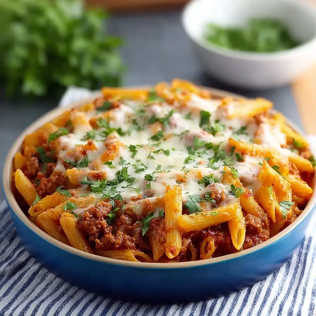 Savory Slow Cooker Baked Ziti Recipe - Recipe Image