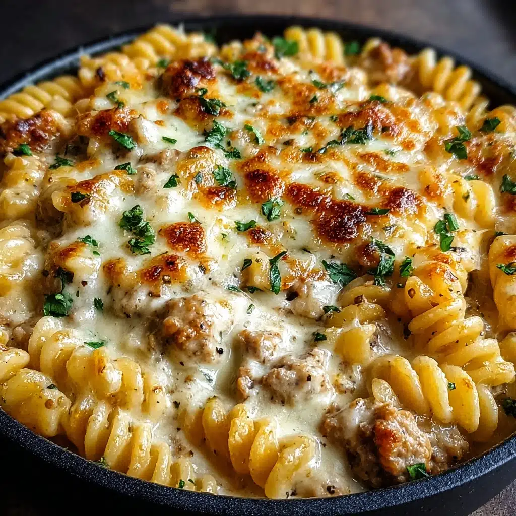 The Best Crockpot Garlic Parmesan Chicken Pasta Recipe