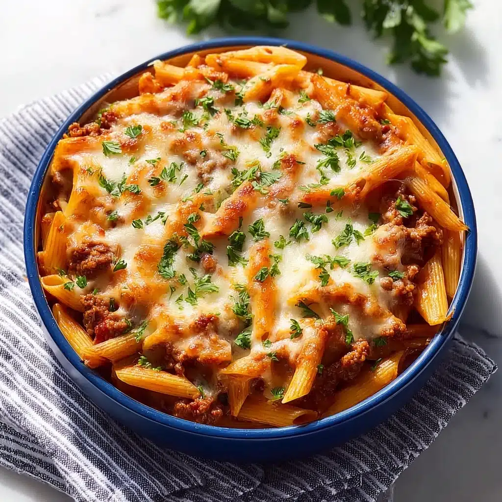 Savory Slow Cooker Baked Ziti Recipe - Recipe Image