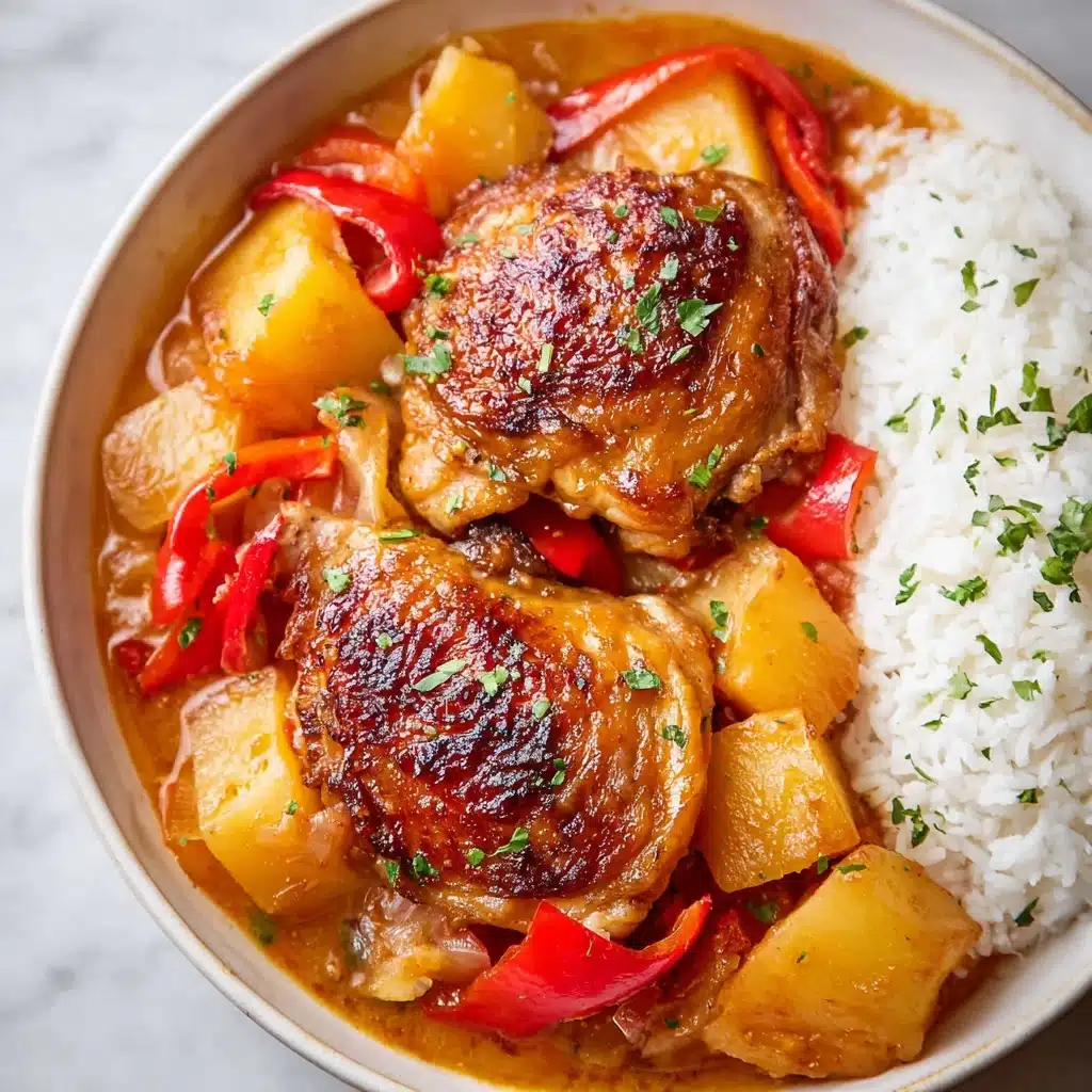 Slow Cooker Hawaiian Pineapple Chicken Recipe - Recipe Image
