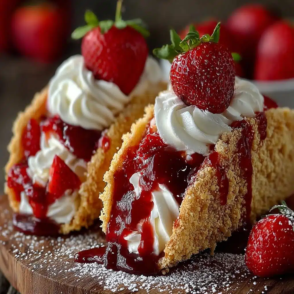 Strawberry Crunch Cheesecake Tacos Recipe - Recipe Image