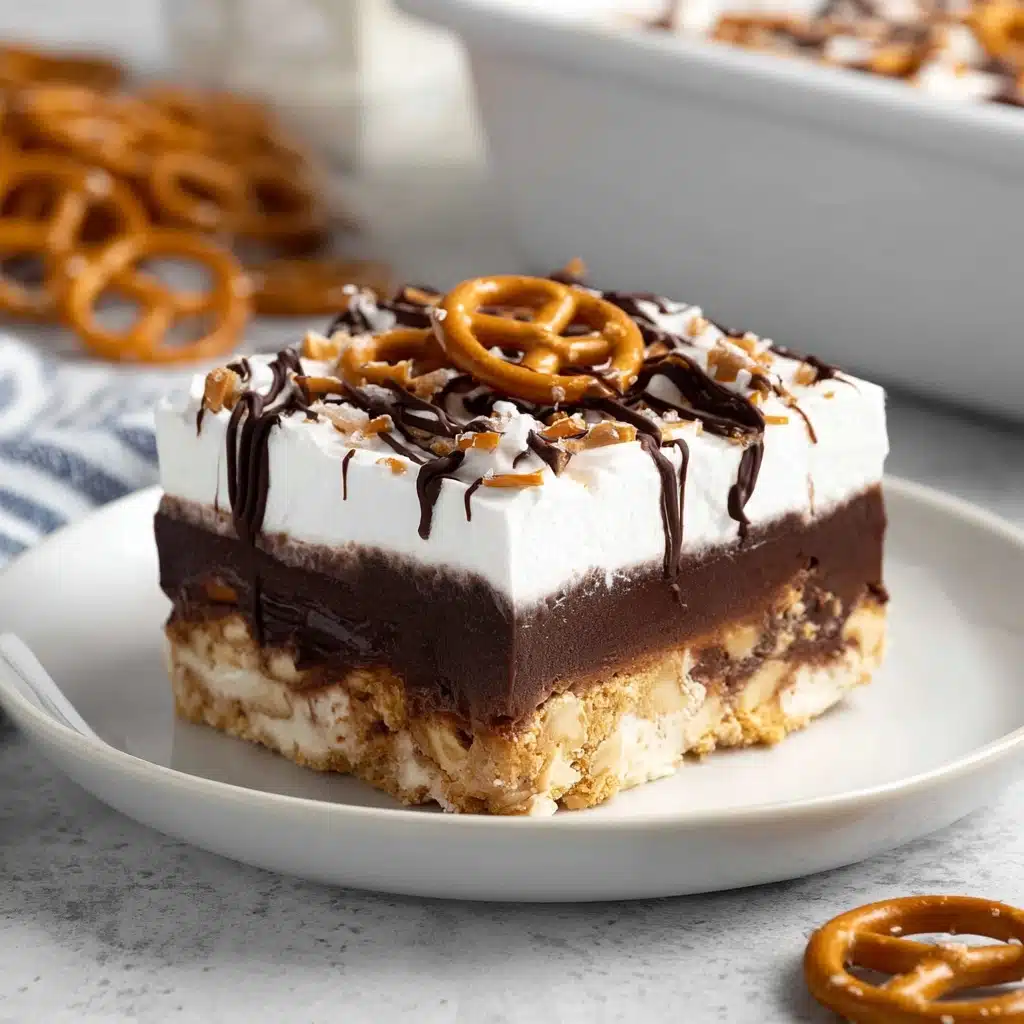 Peanut Butter Pretzel Pie Recipe - Recipe Image