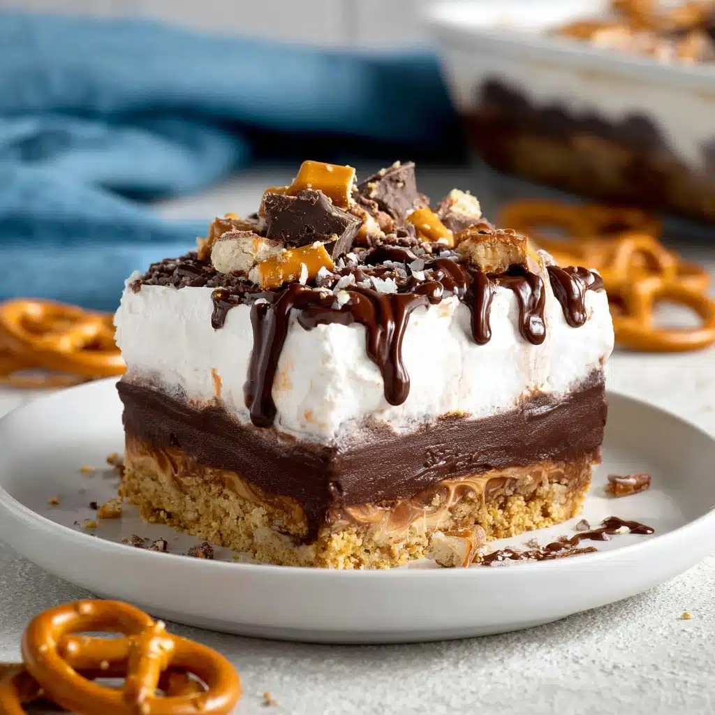 Peanut Butter Pretzel Pie Recipe - Recipe Image