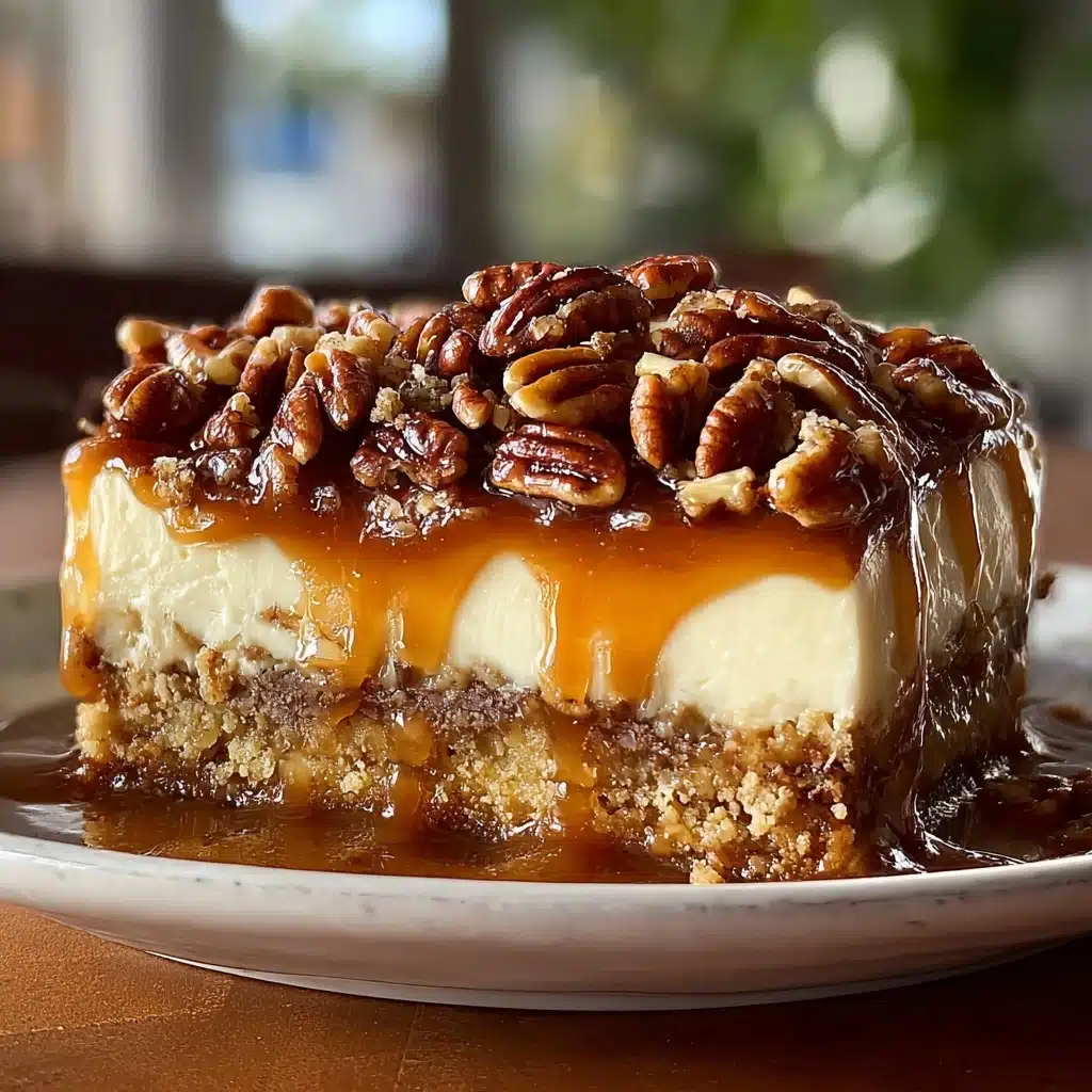 Decadent Butter Pecan Praline Poke Cake Recipe - Recipe Image
