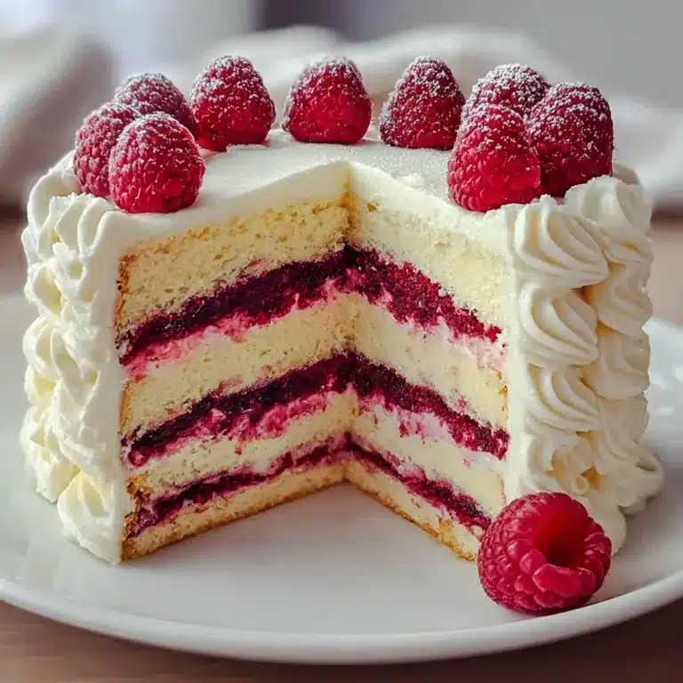 White Chocolate Raspberry Cake Recipe