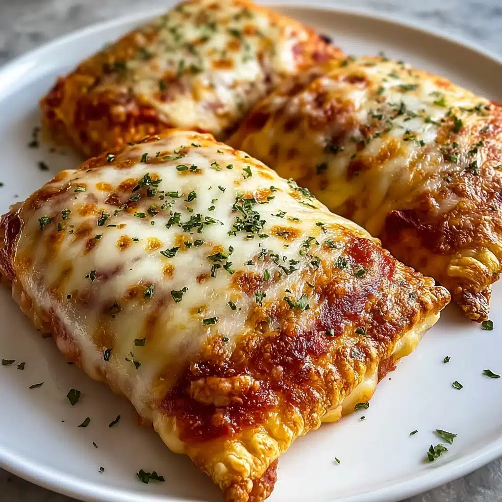 Homemade Easy Cheesy Pizza Pockets Recipe - Recipe Image