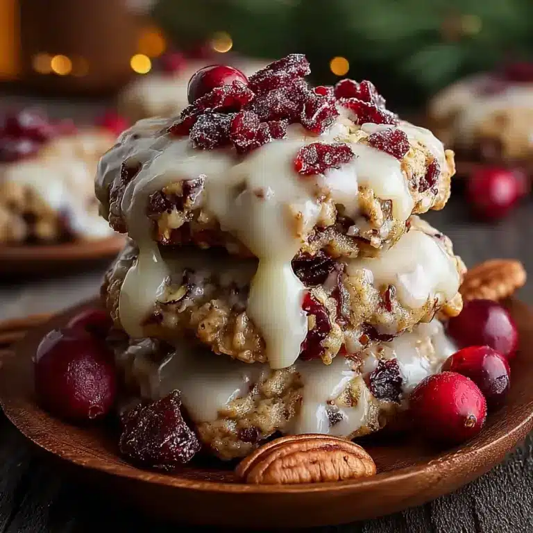 No-Bake Cranberry Pecan Praline Cookies Recipe