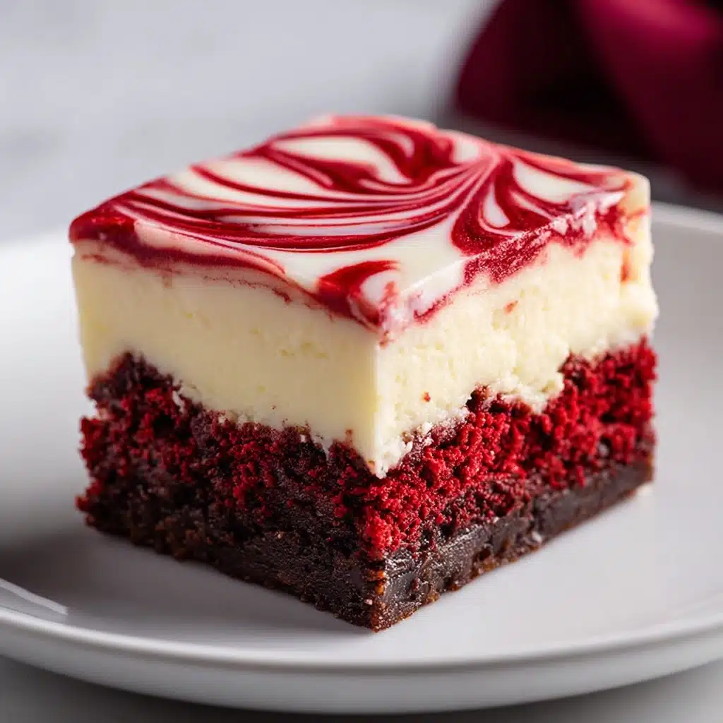 Red Velvet Cheesecake Brownies Recipe - Recipe Image