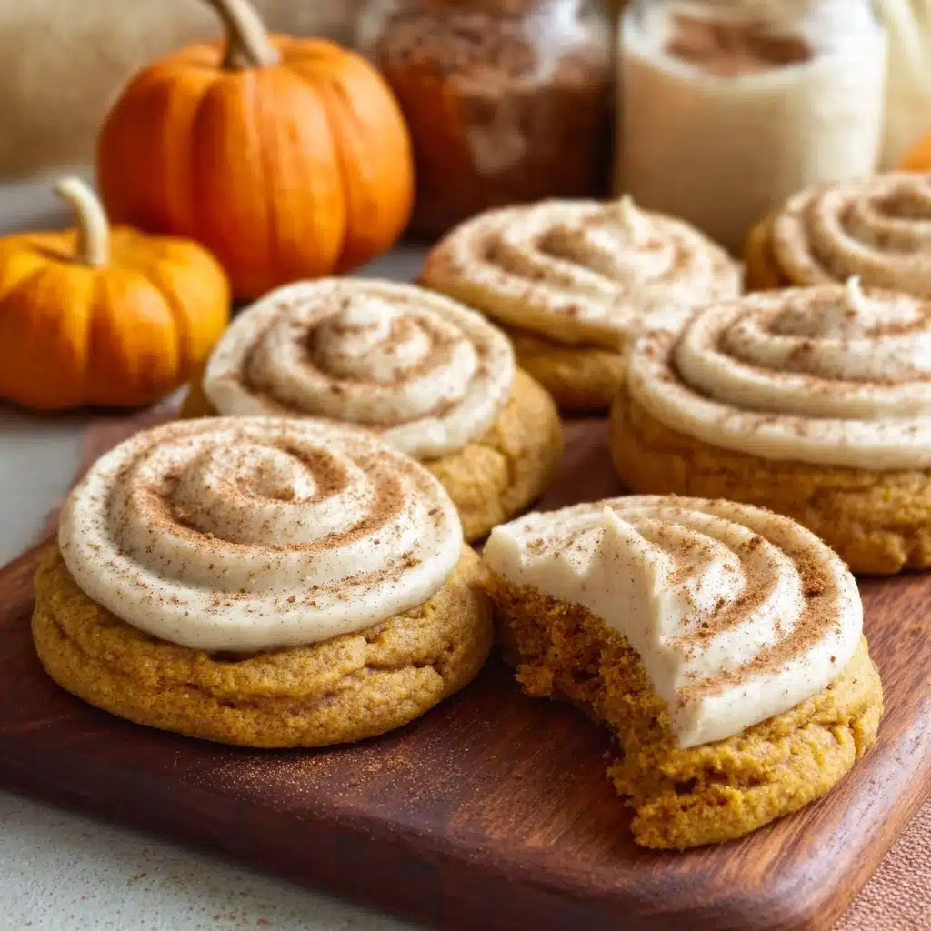 Soft Pumpkin Cookies with Cinnamon Frosting Recipe