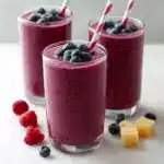 Triple Berry Oat Tropical Smoothie Recipe