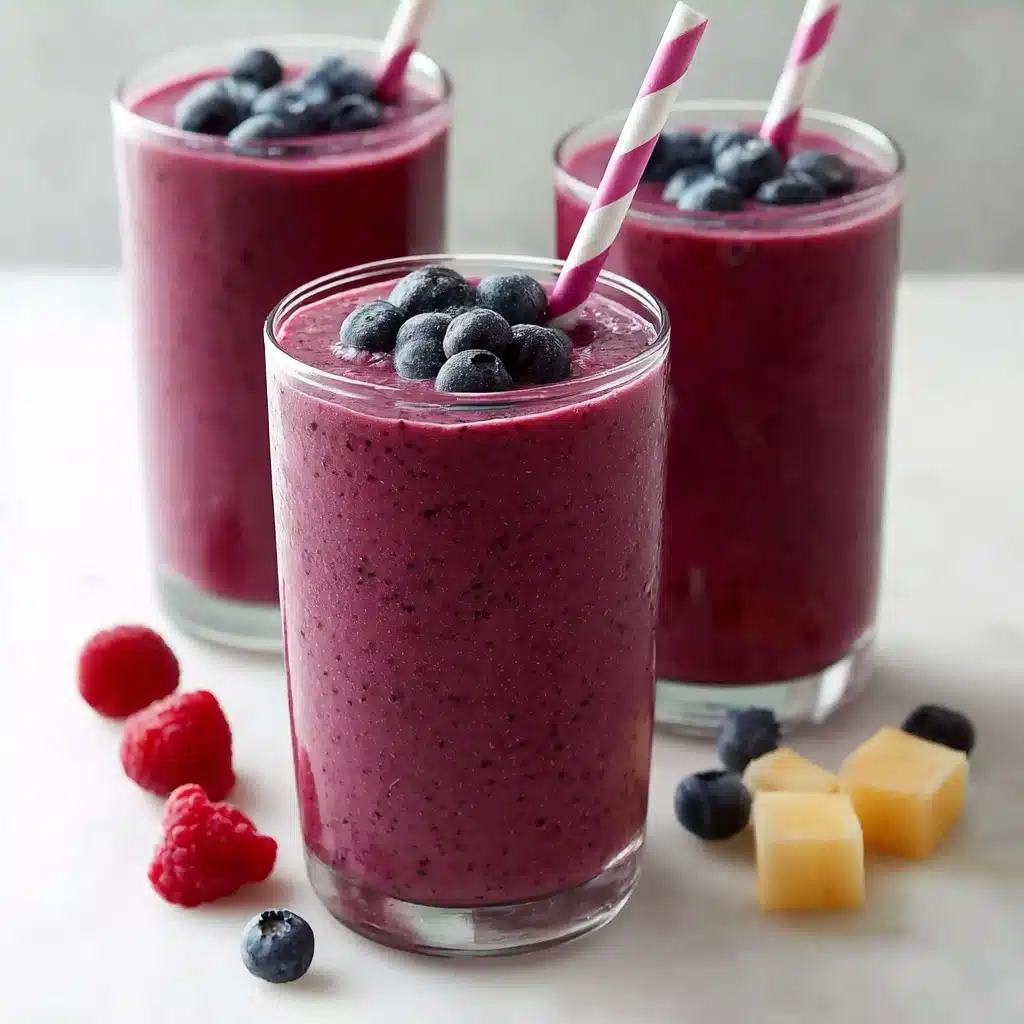 Triple Berry Oat Tropical Smoothie Recipe