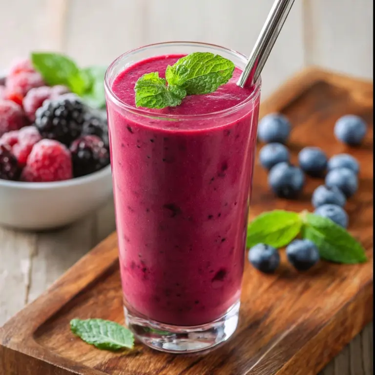 Mixed Berry Smoothie Without Yogurt Recipe