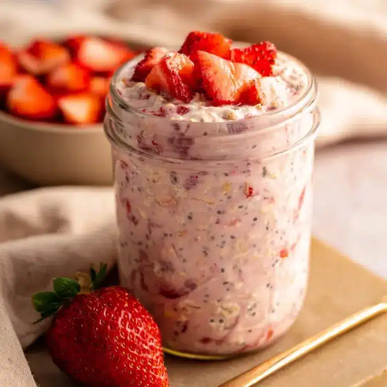 Strawberry Overnight Oats Recipe