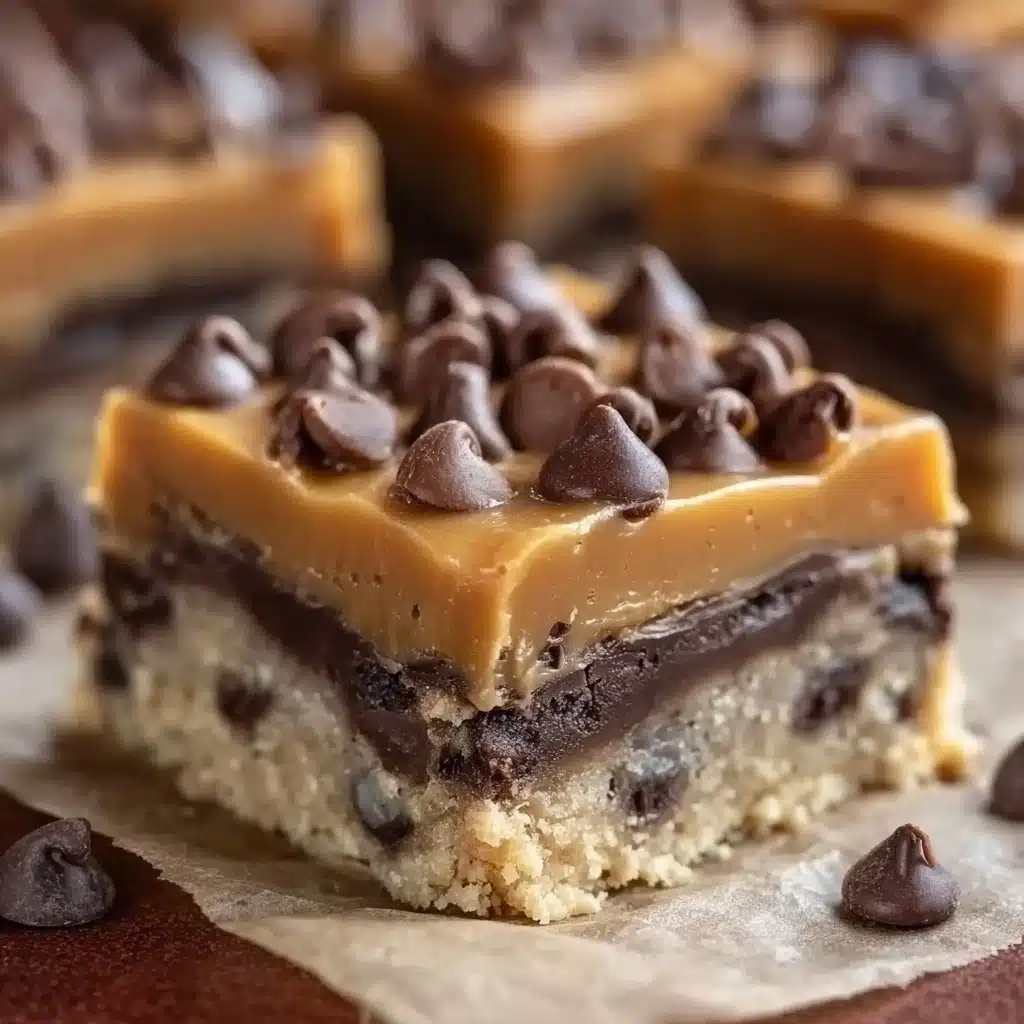 Caramel Chocolate Chip Cookie Bars Recipe - Recipe Image