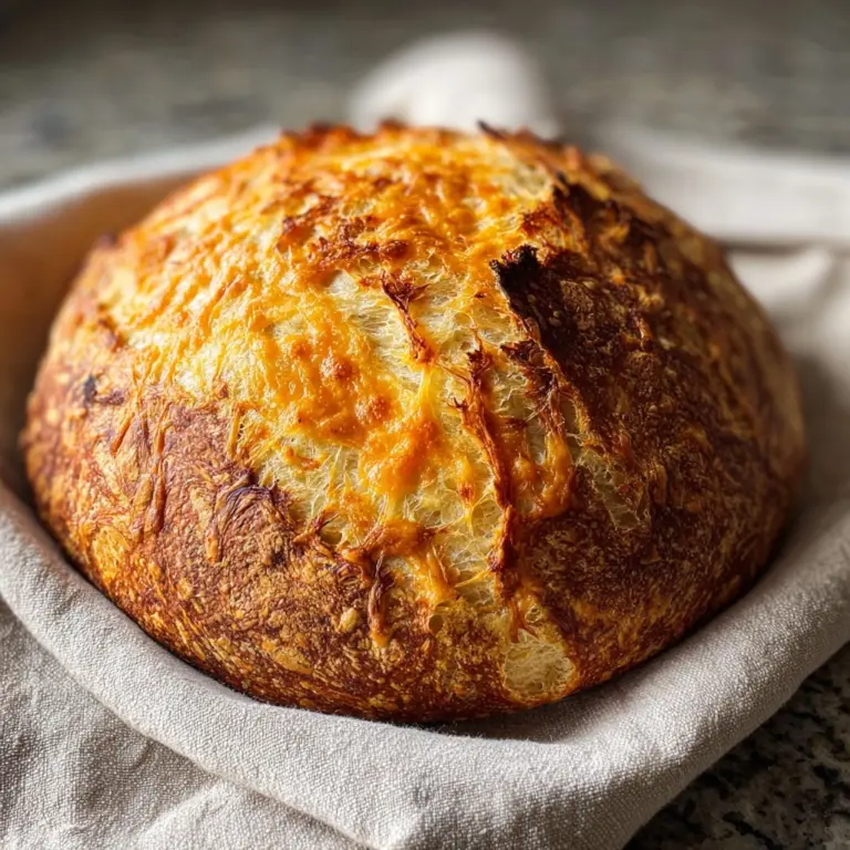 No-Knead Cheese Bread Recipe
