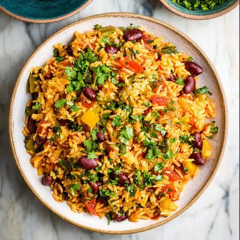 Healthy Mediterranean Rice and Beans Recipe
