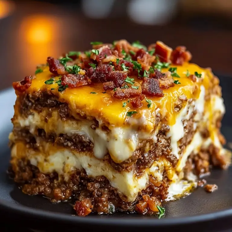 Cheesy Loaded Meatloaf Casserole Recipe