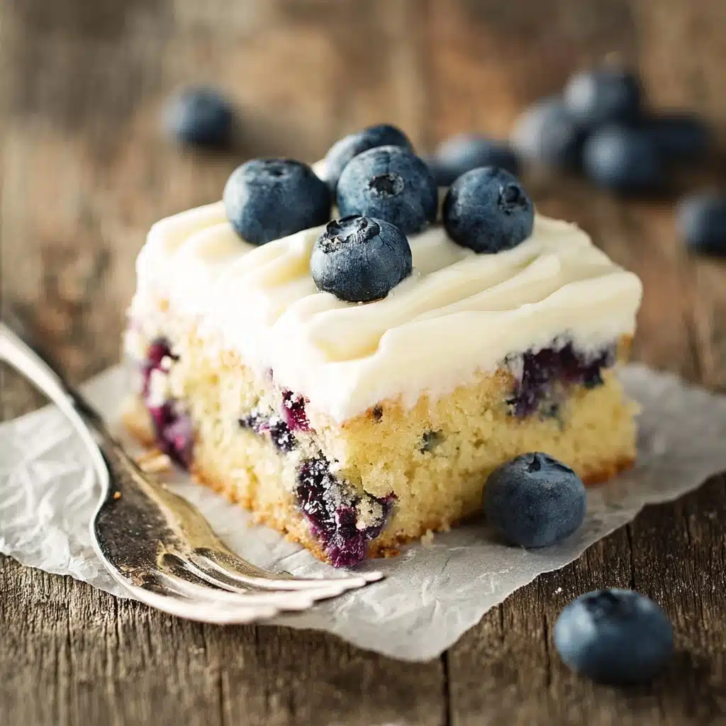 Blueberry Zucchini Cake with Lemon Buttercream Recipe - Recipe Image