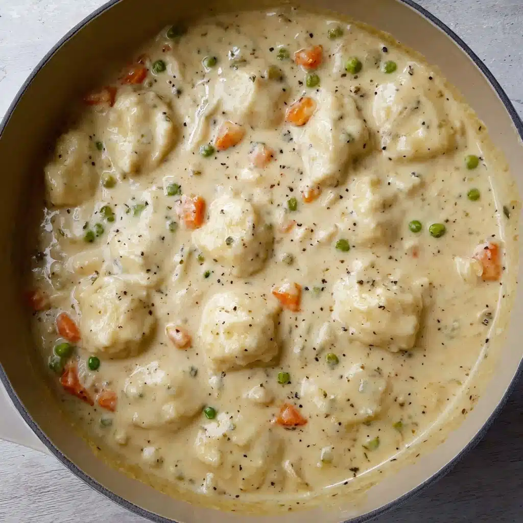 Easy Chicken and Dumplings with Biscuits Recipe - Recipe Image