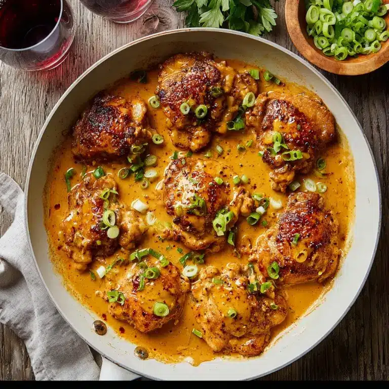Skillet Bang Bang Chicken Thighs Recipe