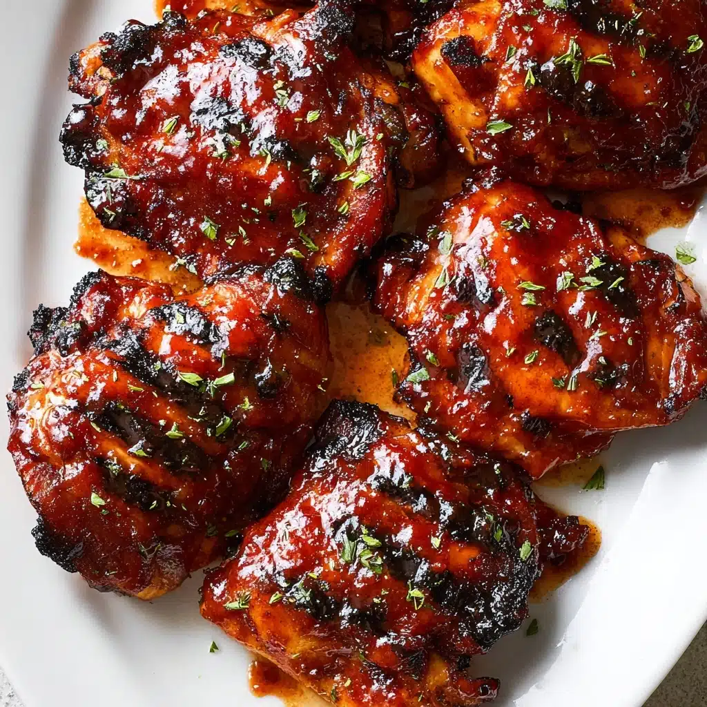 Caramelized BBQ Chicken Thighs in the Oven Recipe - Recipe Image